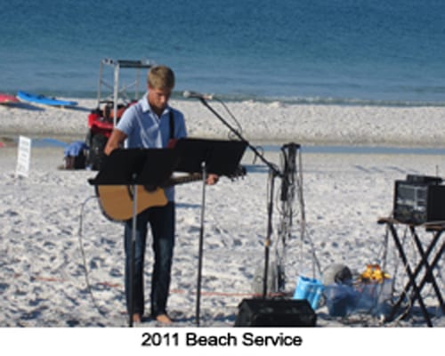 2011 Beach Service at Hope On The Beach Church in Santa Rosa Beach, FL.