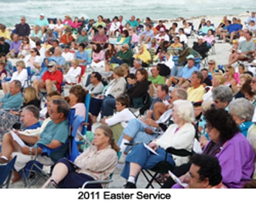 2011 Easter Service at Hope On The Beach Church in Santa Rosa Beach, FL.