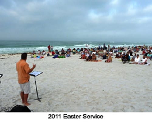 Easter Service on the beach | Hope On The Beach Church in Santa Rosa Beach, FL.