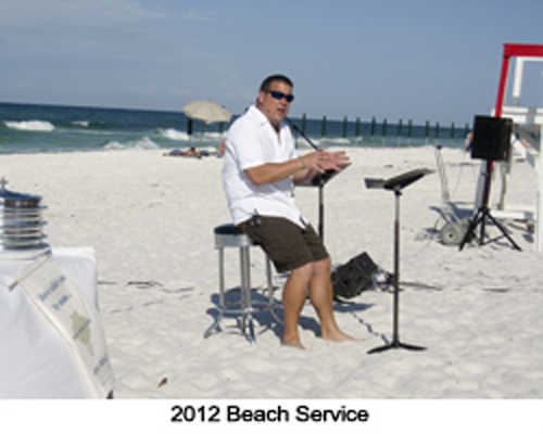 Beach Service at Hope On The Beach Church in Santa Rosa Beach, FL.