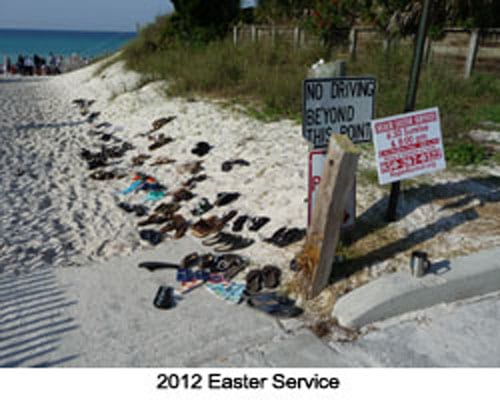 2012 Easter Service at Hope On The Beach Church in Santa Rosa Beach, FL.